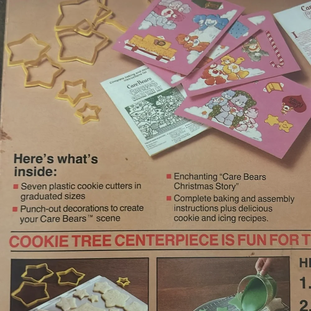 Wilton *VINTAGE* *SEALED* Care Bears Christmas Cookie Tree Kit